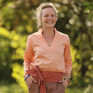 Ceinture Anita - lin terracotta