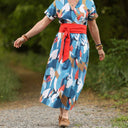 Ceinture Anita - Modal lin orange crépuscule - Quintessence