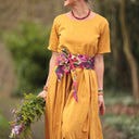 Ceinture Anita Satin de coton Toscane - Quintessence