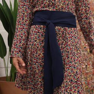 Ceinture Anita  - sergé de viscose marine