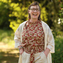 Ceinture Anita Voile de coton hibiscus | Fabriqué en France | Quintessence