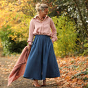 Chemise Caroline - Armuré de coton rose poudré - Quintessence