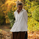 Chemise Caroline - bel armuré blanc - Quintessence