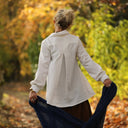 Chemise Caroline - bel armuré blanc - Quintessence