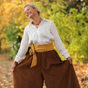 Chemise Caroline - bel armuré blanc - Quintessence