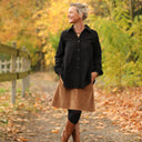 Chemise Caroline - Broderie noire nuit étoilée - Quintessence