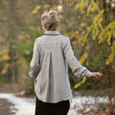 Chemise Caroline - Coton/lin chevron gris clair - Quintessence