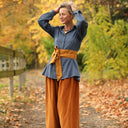 Chemise Caroline - Dobby tressé bleu ardoise - Quintessence