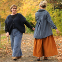 Chemise Caroline - Dobby tressé bleu ardoise - Quintessence