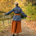 Chemise Caroline - Dobby tressé bleu ardoise - Quintessence