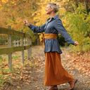 Chemise Caroline - Dobby tressé bleu ardoise - Quintessence