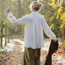 Chemise Caroline - Double gaze de coton ivoire - Quintessence