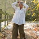 Chemise Caroline - Double gaze de coton ivoire - Quintessence