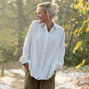 Chemise Caroline - Double gaze de coton ivoire - Quintessence