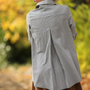 Chemise Caroline - Rayures bleu brume - Quintessence