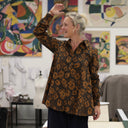 Chemise Caroline - Satin de coton Fleurs de Curcuma - Quintessence