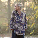 Chemise Caroline - Satin de coton Floraison sépia - Quintessence