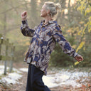 Chemise Caroline - Satin de coton Floraison sépia - Quintessence