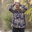 Chemise Caroline - Satin de coton Floraison sépia - Quintessence