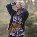 Chemise Caroline - Satin de coton Floraison sépia - Quintessence