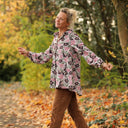 Chemise Caroline - Velours milleraies fleuri Rosea - Quintessence