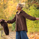 Chemise Caroline - Velours milleraies léo choco - Quintessence