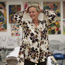 Chemise Caroline - Viscose Fleurs de Moka - Quintessence