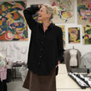 Chemise Caroline - Viscose noire - Quintessence