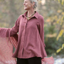 Chemise Caroline - Viscose/Lin Rose boisé - Quintessence