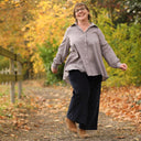 Chemise Caroline - voile de coton plumetis brume violette - Quintessence