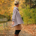 Chemise Caroline - voile de coton plumetis brume violette - Quintessence