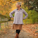 Chemise Caroline - voile de coton plumetis brume violette - Quintessence