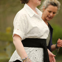 Chemise Honorine - Coton Broderie Fleurie blanche Ajourée - Quintessence