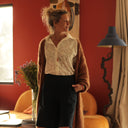 Chemise Honorine - Coton Broderie Fleurie blanche Ajourée - Quintessence