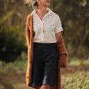 Chemise Honorine - Coton Broderie Fleurie blanche Ajourée - Quintessence