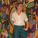 Chemise Honorine - Coton Broderie Fleurie blanche Ajourée - Quintessence