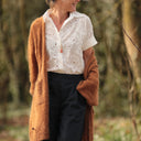 Chemise Honorine - Coton Broderie Fleurie blanche Ajourée - Quintessence