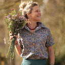 Chemise Honorine - Coton champs de violettes - Quintessence