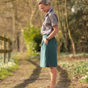 Chemise Honorine - Coton champs de violettes - Quintessence