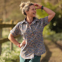 Chemise Honorine - Coton champs de violettes - Quintessence