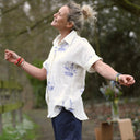 Chemise Honorine - Double gaze de coton Grand large - Quintessence