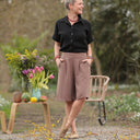 Chemise Honorine - Double gaze de coton noire - Quintessence