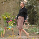 Chemise Honorine - Double gaze de coton noire - Quintessence