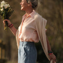 Chemise Honorine - Gaze légère à double structure nude - Quintessence