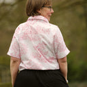 Chemise Honorine - Toile de Jouy framboise - Quintessence