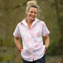 Chemise Honorine - Toile de Jouy framboise - Quintessence