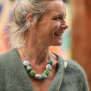 Collier Aurore – Vert & Doré - Quintessence