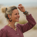 Collier Crépuscule – Feuilles dorées - Quintessence