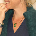 Collier Flamme vert - Quintessence