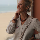 Collier Méandre – Résine & éclats colorés - Quintessence